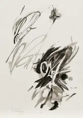 Hann Trier, Ohne Titel, 1993, Tusche auf ZERKALL BÜTTEN (Wasserzeichen)