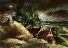 Frans Masereel, Dunes à Equihen, 1932, Öl auf Leinwand