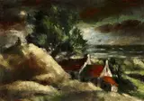 Frans Masereel, Dunes à Equihen, 1932, Öl auf Leinwand