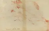 Hermann Nitsch, Ohne Titel (Das Orgien Mysterien Theater), 1988, Mischtechnik auf feinem Stoff
