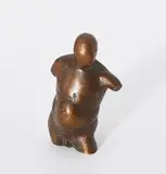 Waldemar Otto, <br />Torso eines Wächters, 1981, Bronze, braun patiniert