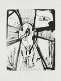 Jonathan Meese, DER ISISGOTT, 2003, Lithografie auf BFK RIVES (Wasserzeichen)