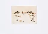 Zoran Mušič, Paysage rocheux, 1979, Farbaquatintaradierung auf Velin