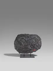 André Masson, Cheval effrayé par le sang, 1987 (Entwurf), Bronze, schwarzbraun patiniert