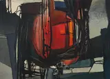 Hans Otto Müller-Erbach, Ohne (Bild 1/I/58 Nr. 3), 1958, Öl auf Leinwand