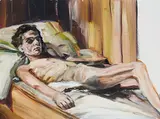 Natalie Frank, Rest, 2007, Öl auf Hartfaser