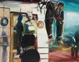 Natalie Frank, Hanging, 2008, Öl auf Hartfaser