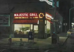 Robert Gniewek, Majestic Grill # 2, 1980, Öl auf Leinwand