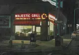 Robert Gniewek, Majestic Grill # 2, 1980, Öl auf Leinwand