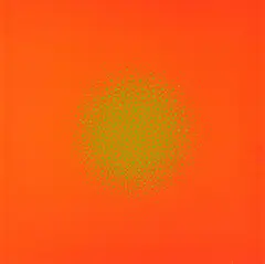 Ohne Titel by Kuno Gonschior, 1974, Farbserigrafie auf leichtem Karton, sold Oct 2020