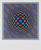 Victor Vasarely, Ohne Titel, Farbserigrafie auf leichtem Karton