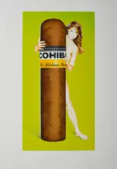 Mel Ramos, Hav-a-Havana #2, Cohiba, 1998, Farbserigrafie auf Velin