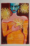 Elvira Bach, Ohne Titel, 1998, Terragraphie und Farbserigrafie auf Bütten