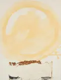 Antoni Tàpies, Aurèola, 1981, Farbaquatintaradierung auf Arches FRANCE (Wasserzeichen)