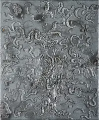 <br />"Bio-Gotik No. 2" by Paule Hammer, 2004, Mischtechnik auf Leinwand, sold Sep 2020