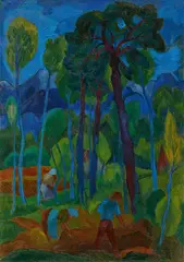 Fritz Schaefler, Moorlandschaft, 1920er Jahre, Öl auf Leinwand
