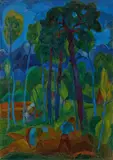 Fritz Schaefler, Moorlandschaft, 1920er Jahre, Öl auf Leinwand