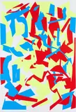 Imi Knoebel, Ohne Titel (Messerschnitte), 1993, Farbserigrafie auf leichtem Karton