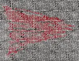 Thomas Bayrle, Komposition A (schwarz/rot)