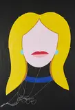 Tom Wesselmann, Blonde Kite, 1988, Multiple. Farbserigrafie und Filz auf Japan, Bambusstäbe und Schnur