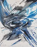 Karl Otto Götz, "Claudia", 1993, Mischtechnik auf Leinwand