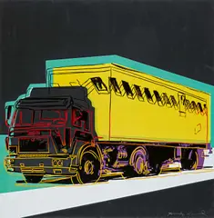 Truck by Andy Warhol, 1985, Farbserigrafie auf Lenox Museumskarton, sold Jun 2021
