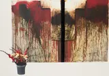 Hermann Nitsch, Aus: Übermalte Bild-Lithographien, 1991, Farblithografie und Öl auf Velin