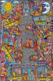 James Rizzi, The King of New York, 2007, Acryl auf Leinwand