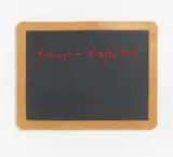 Kunst = Kapital by Joseph Beuys, 1980, Serigrafie auf Schiefertafel in Holzrahmen, sold May 2021