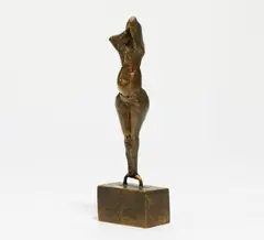 Ohne Titel by Reg Butler, Bronze, goldbraun patiniert, sold Dec 2020