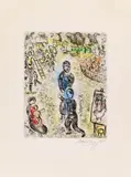 Marc Chagall, Le retour de l'enfant prodigue, 1981, Farbradierung auf Velin