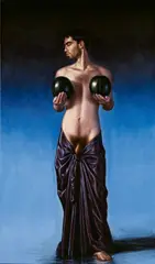 Anke Doberauer, Tom, 1991, Öl auf Nessel