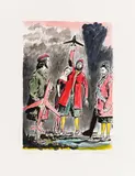 Neo Rauch, Das Flugwesen, 2013, Farbiger Giclée-Druck auf Hahnemühle Museum Etching