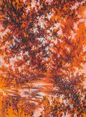 David Schnell, Orange, 2009, Öl und Acryl auf Leinwand