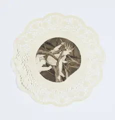 Christoph Knecht, New experience, 2007, Aquatinta auf Tortenspitze