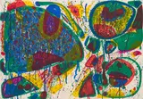 Bright Jade Ghost (Variant III) by Sam Francis, 1993, Farblithografie auf BFK RIVES (Wasserzeichen), sold Jan 2021