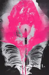 Aus: Addis Abeba by Otto Piene, 1972, Farbserigrafie auf leichtem Karton, sold Feb 2021