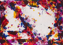 Sam Francis, Chinese Opal, 1970, Farblithografie auf Velin