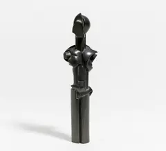 Günter Ferdinand Ris, Figur, Bronze, dunkelbraun patiniert