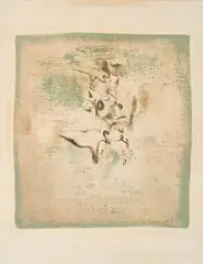 Zao Wou-ki, Ohne Titel, 1963, Farbaquatintaradierung auf Arches (Wasserzeichen)