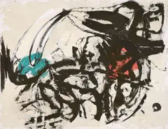Wolfgang Opitz, Zwei Farben und... (II), 1992, Öl auf Leinwand