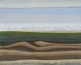 Gerhard Taubert, "Blick zum Land", 1978, Acryl auf Leinwand
