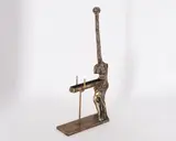 Venus à la giraffe by Salvador Dalí, 1973, Bronze mit beweglichen Elementen, silbern patiniert und partiell poliert, sold Feb 2021