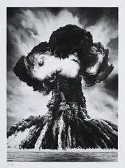 Robert Longo, Russian Bomb (Semipalatinsk), 2011, Pigmentdruck auf Velin