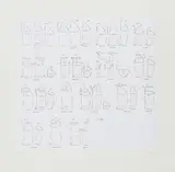 Rosemarie Trockel, Ohne Titel (Wollquatsch), 1994, Farbradierung auf BFK RIVES (Wasserzeichen)
