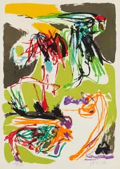 Asger Jorn, Ohne Titel (Aus: Kölner Kunstmarkt '68), 1968, Farblithografie auf Velin
