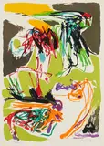 Asger Jorn, Ohne Titel (Aus: Kölner Kunstmarkt '68), 1968, Farblithografie auf Velin