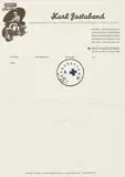 Joseph Beuys, Freier Demokratischer Sozialismus, 1971, Briefpapier mit handschriftlichem Text, gestempelt