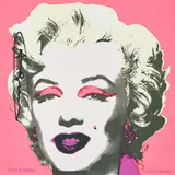 Marilyn (Castelli Mailer) by Andy Warhol, 1981, Offsetlithografie auf leichtem Karton, sold May 2021