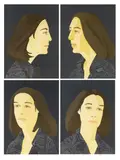 Alex Katz, Ada four times series, 1979/1980, Serie von vier farbigen Serigrafien und Lithografien auf Arches